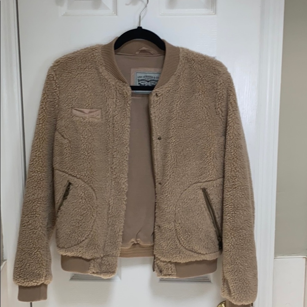 Levi SHERPA bomber jacket!